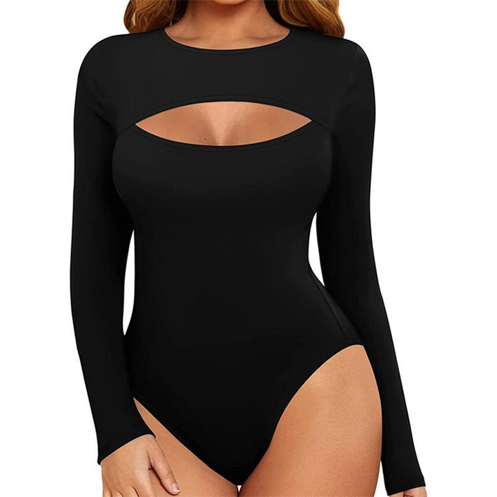 Crescent Cutout Long Sleeve Bodysuit